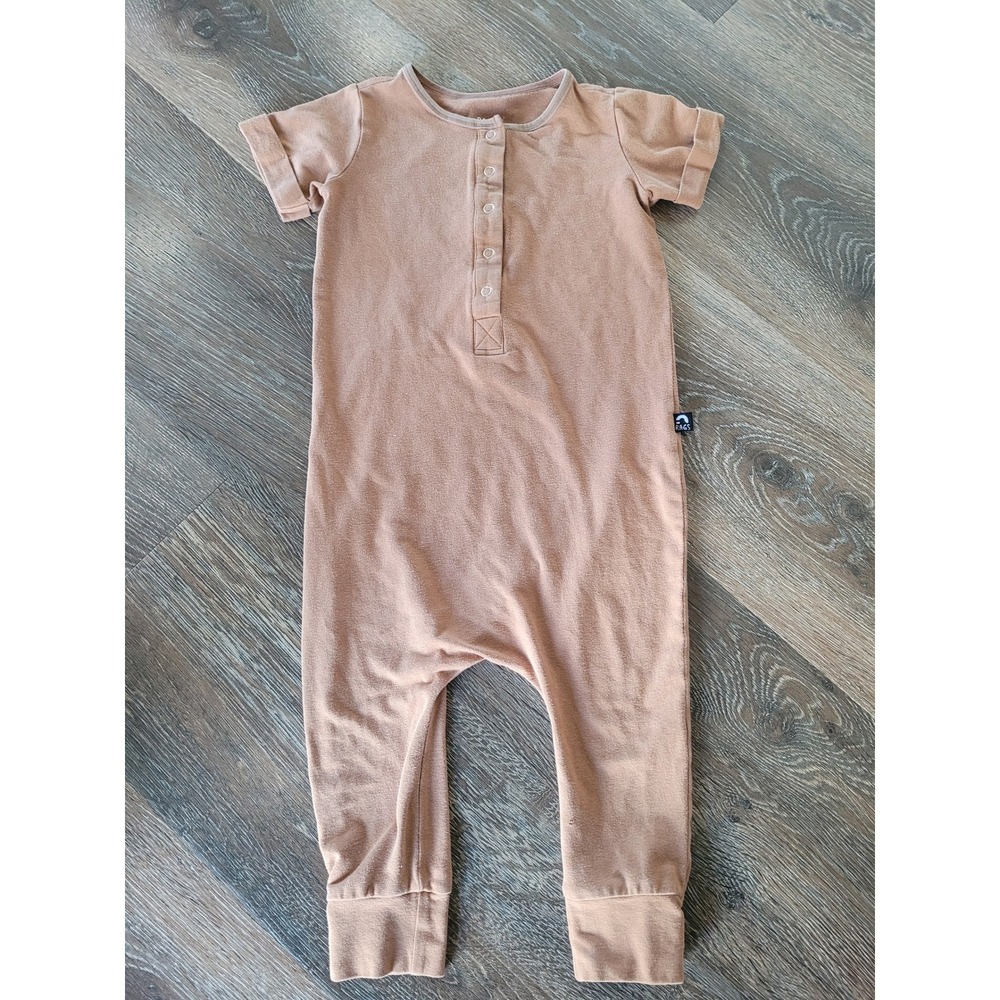 RAGS Kids Tan Short Sleeve Romper Jumpsuit Creeper One Piece 2T #5